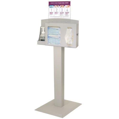 PPE free standing Dispensor Station